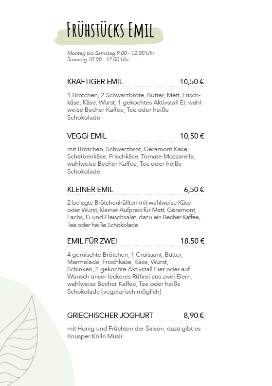 Rostock Gartencenter | Café Emil