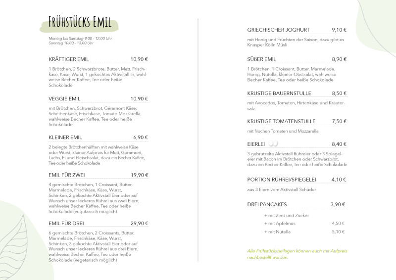 Rostock Gartencenter | Café Emil