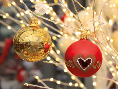 Handbemalte Weihnachtskugeln